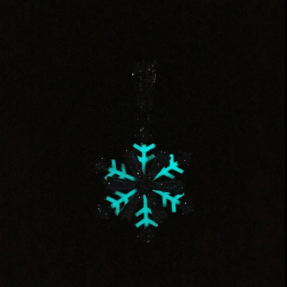 Jewelry Winter Rotating Snowflake Luminous Nightclub Versatile Jewelry St. Valentine's Spectrum Royalty Night light