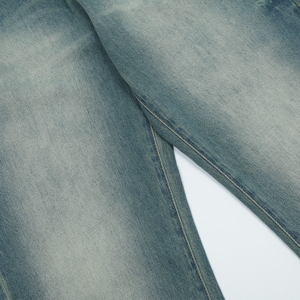 Men Jeans Ground White Retro Loose Casual