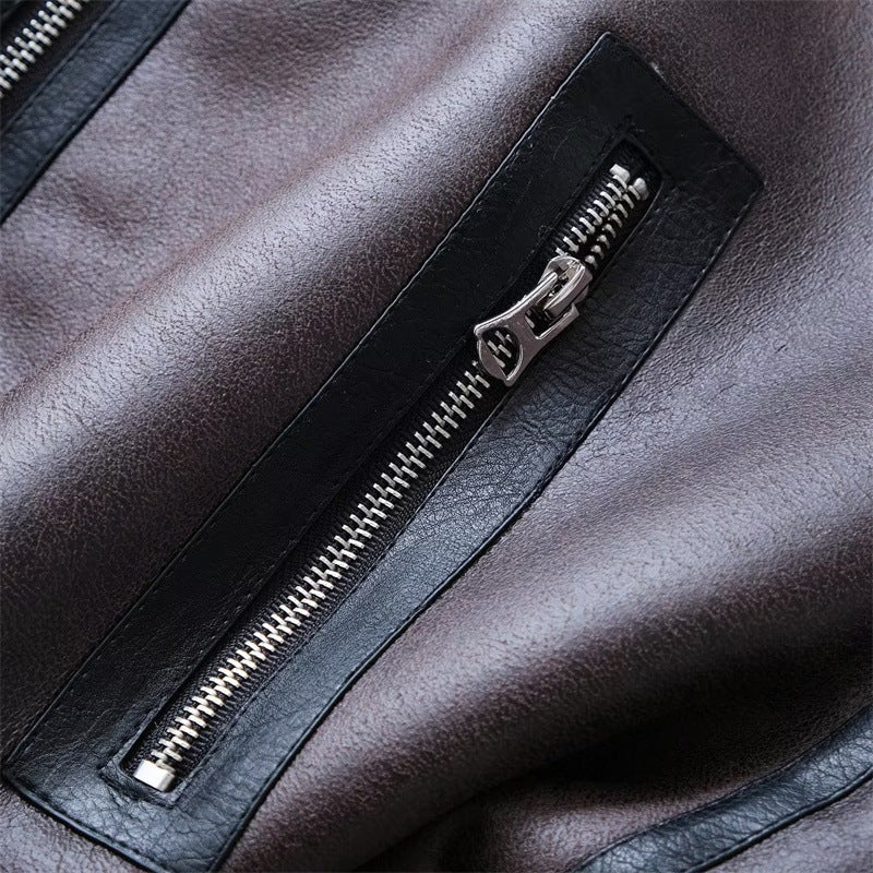 Women Cotton Coat Fleece-lined Thickened Imitation Lamb Wool