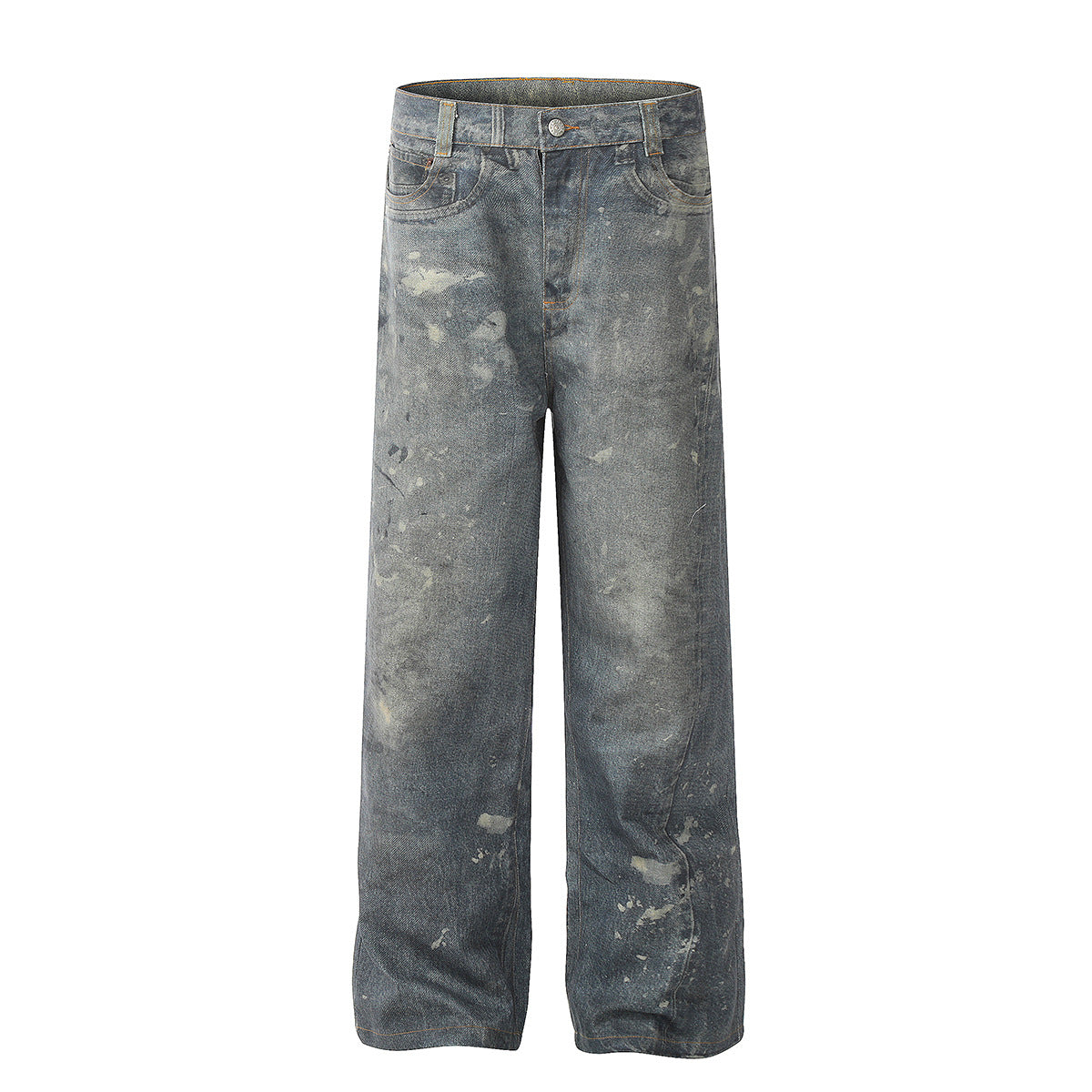 Unisex Pants Old Casual Wide Leg Jeans