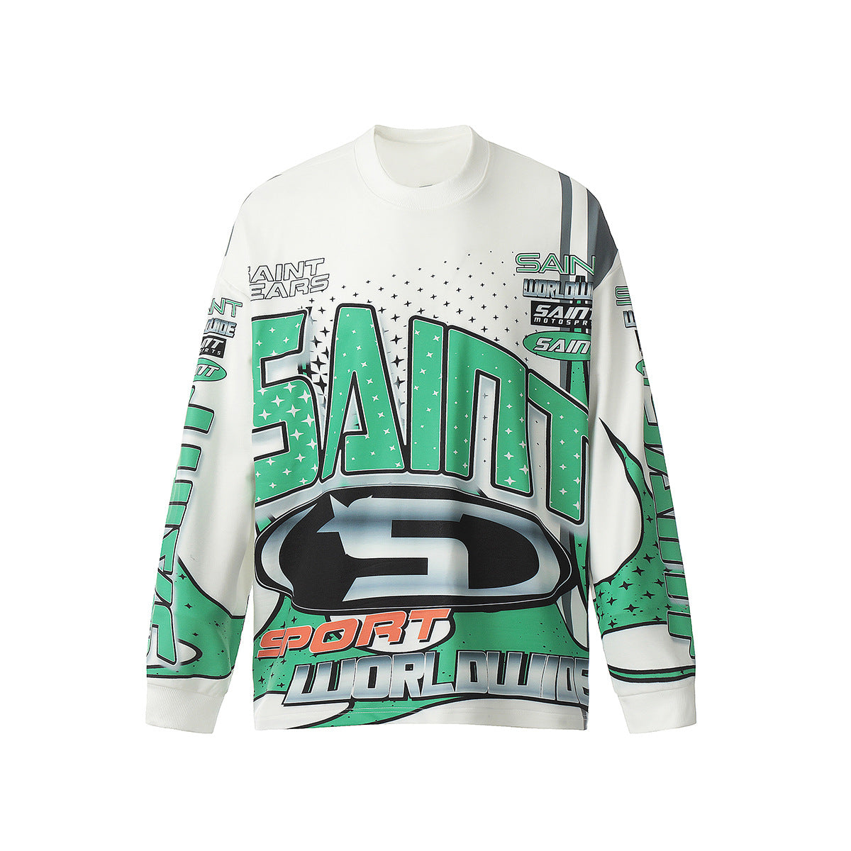 Men Long Sleeve Shirt Saint Michael Loose Long Sleeve Shirt