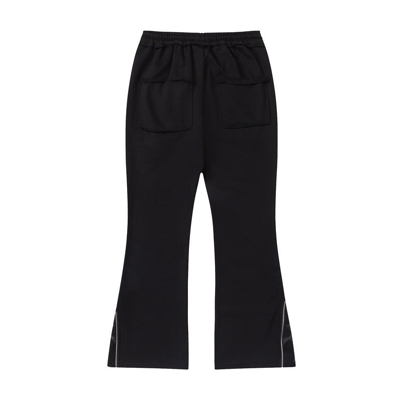 Cargo Pants Bell-Bottom Pants Embroidery Cross