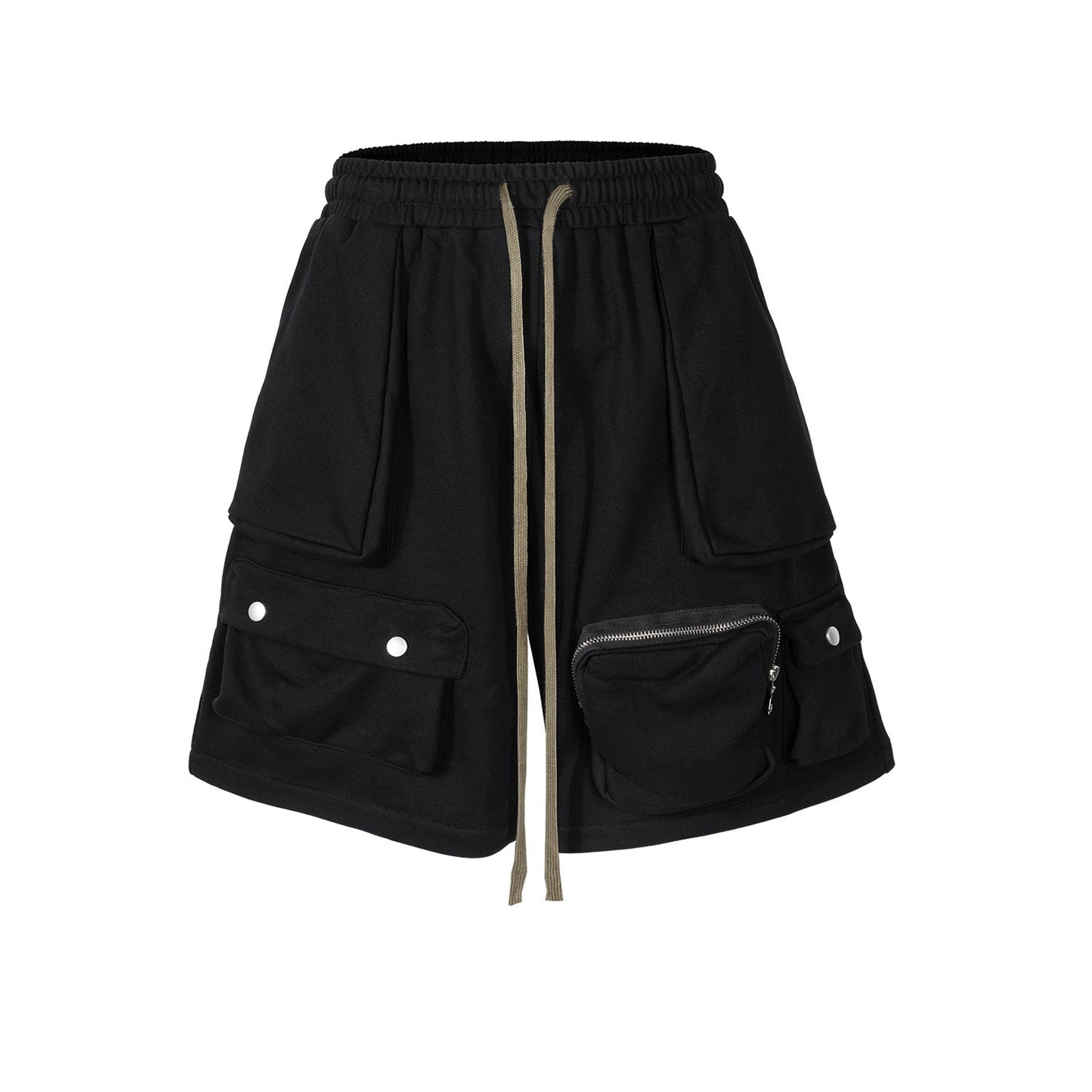 MIJKO Men Shorts Casual multi-pocket neutral shorts
