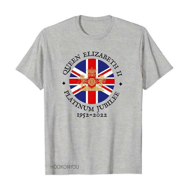 Inspired by Queen's Platinum Jubilee 2022 Elizabeth 70 Years T-shirt Short Sleeve T-shirt