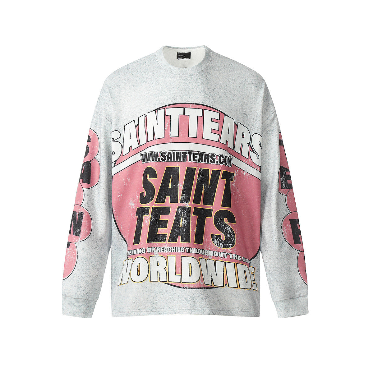 Mens Long Sleeve Shirt Saint Michael Loose Long Sleeve Shirt