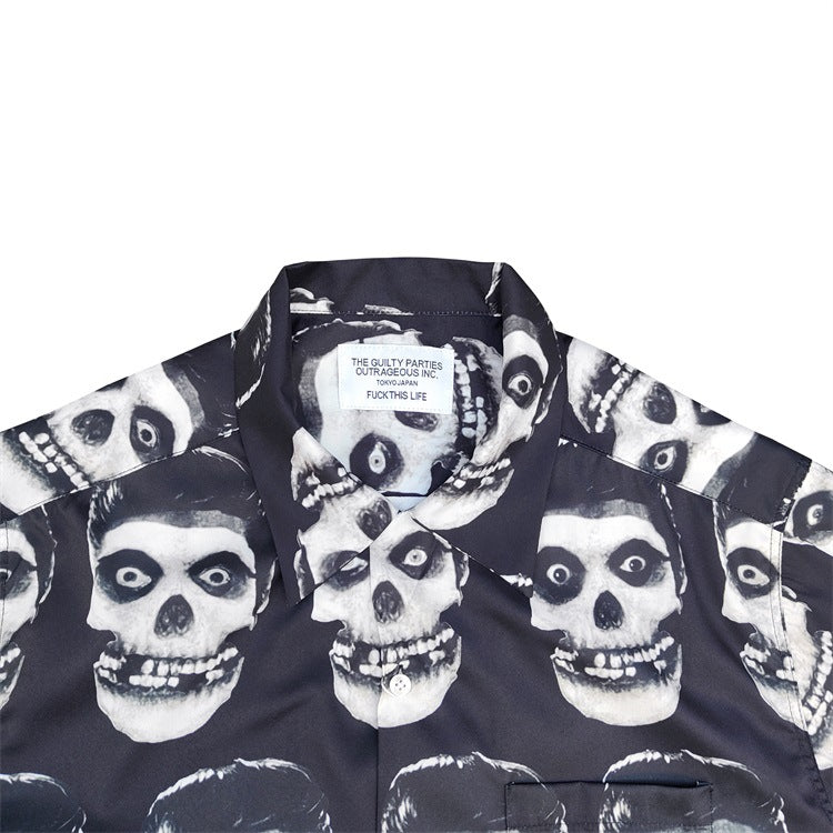 GUILTYPARTIES TIGER Shirts x WEIRDO DAVE Portfolio Skull Short Sleeve Shirts