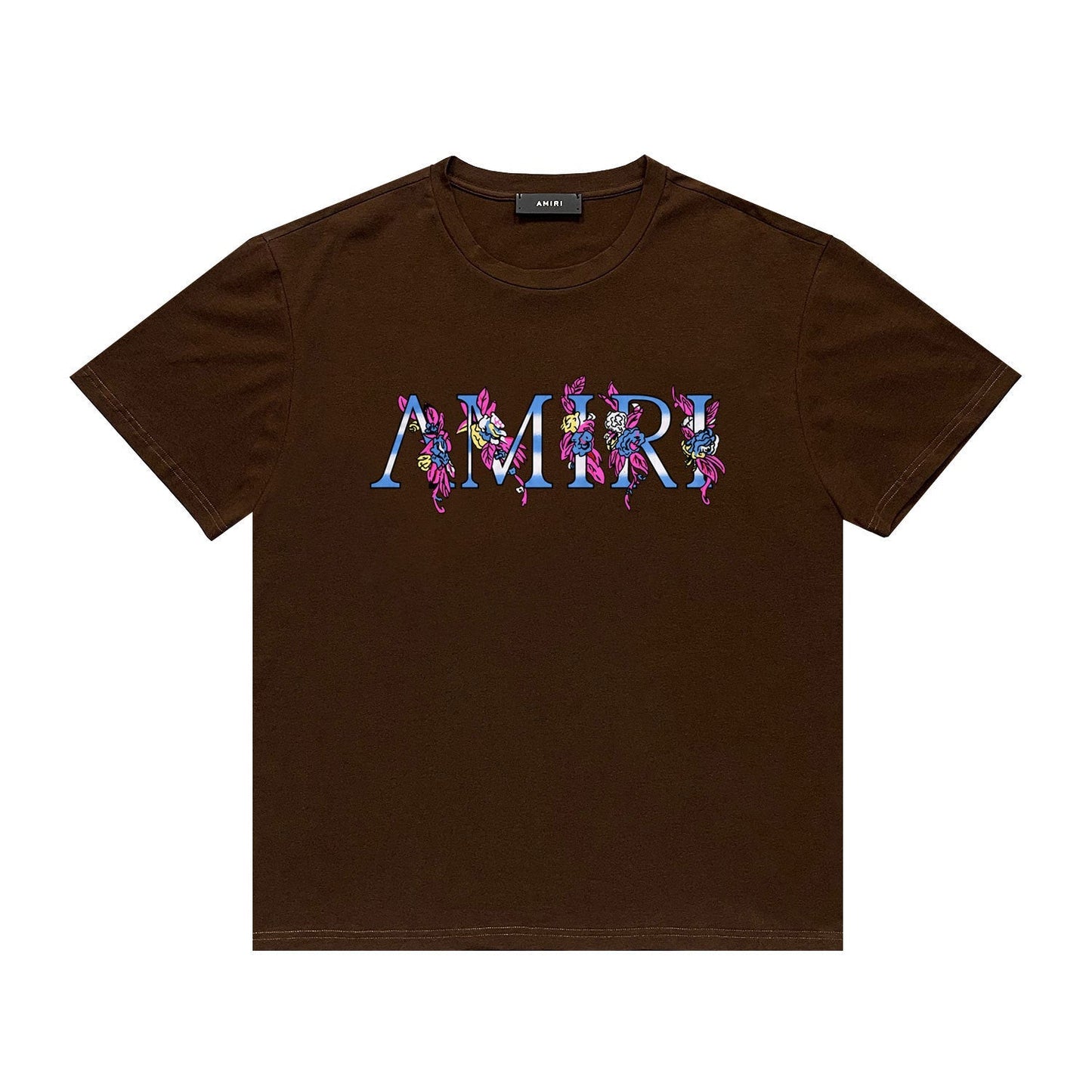Amiri T Shirt Casual Hip Hop High Street round Neck Short Sleeve T-shirt