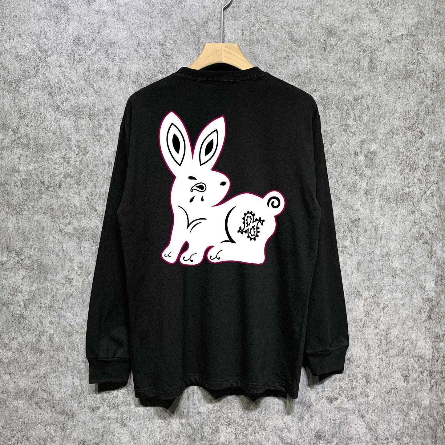 Amiri Long-Sleeve Shirt Creative Bunny Printed Casual Long-Sleeve Shirt