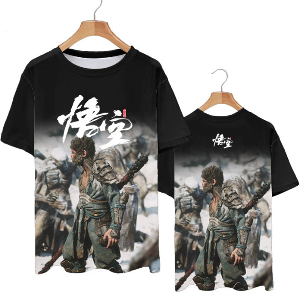 Black Myth: Wukong Games Tee Black Myth Wukong Print T-shirt