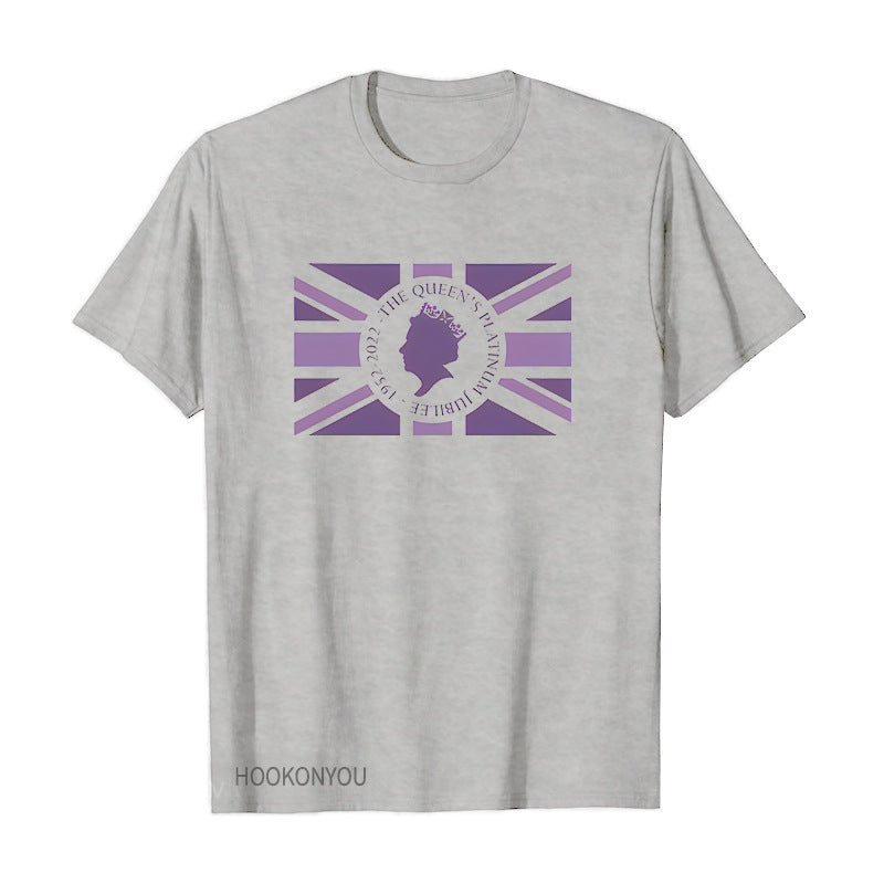 Inspired by Queen's Platinum Jubilee 2022 Elizabeth 70 Years T-shirt Graphic Print Crew Neck Short Sleeve