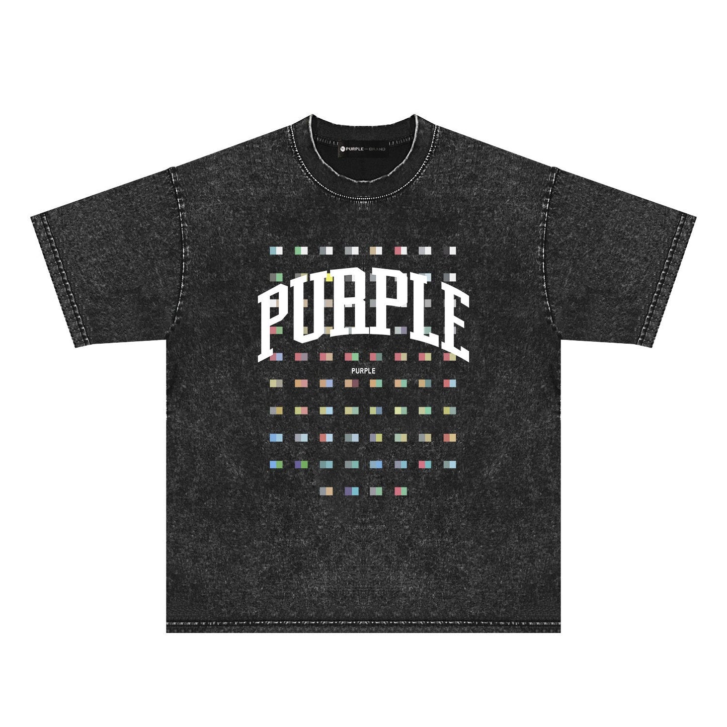 Purple Brand Distressed T Shirts Short Sleeve