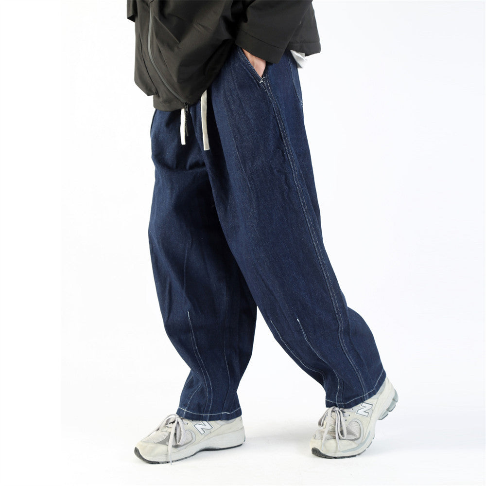 Men Jeans Loose Tapered Workwear Casual