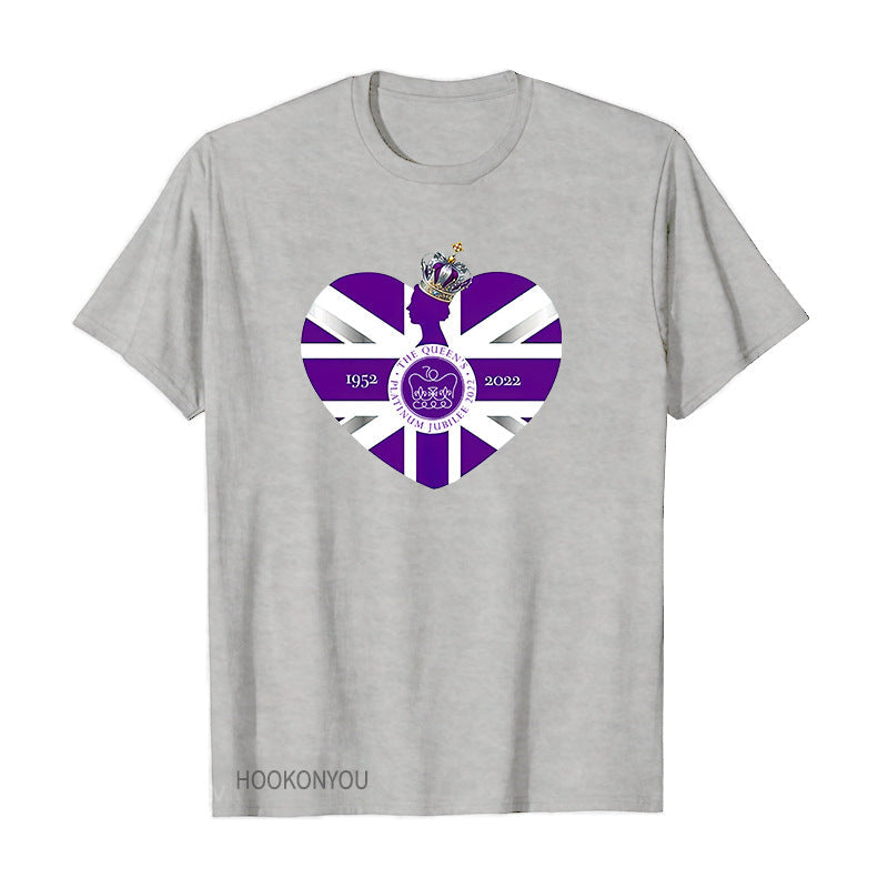 Inspired by Queen's Platinum Jubilee 2022 Elizabeth 70 Years T-shirt Graphic Print Crew Neck Short Sleeve