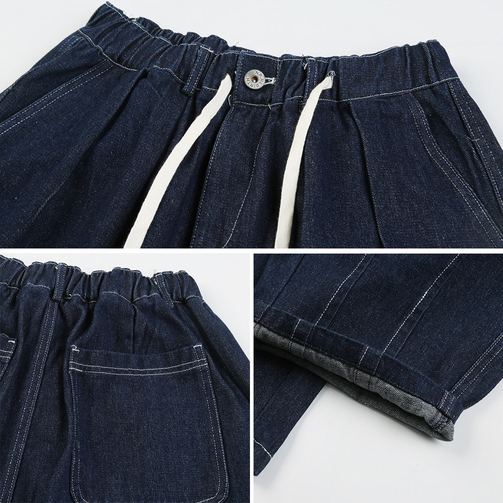 Men Jeans Loose Tapered Workwear Casual