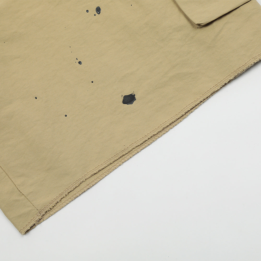 Men Shorts Workwear Splash Splash Ink Summer Loose Sports