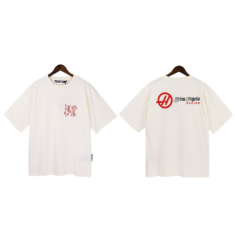 Palm Angle T Shirts Red Small Logo Half Sleeve Shirt