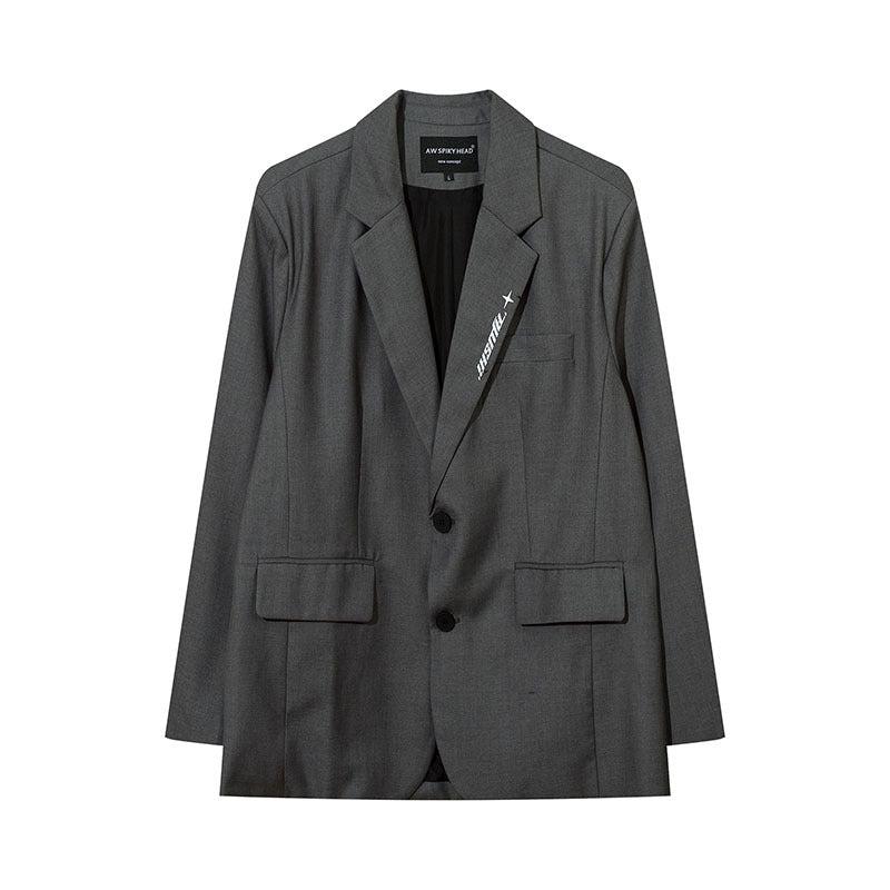 Women Jackets Solid Color Suit Oversize