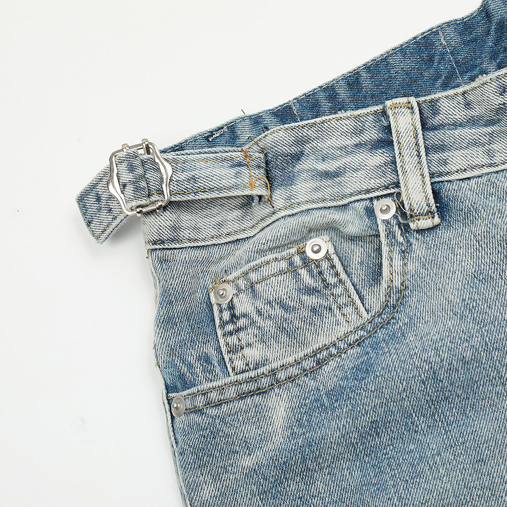 Men Shorts Ripped Denim Summer Loose Casual