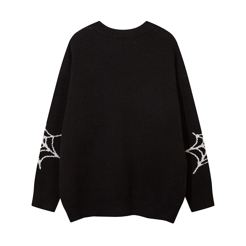 Women Sweater Spider Jacquard Sweater Sweater