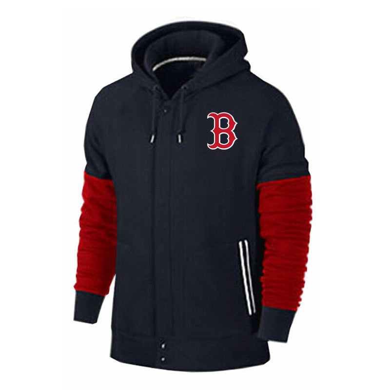 MLB Hoodie baseball jersey hoodie MLB hooded sweater men's cardigan top (Part 2)