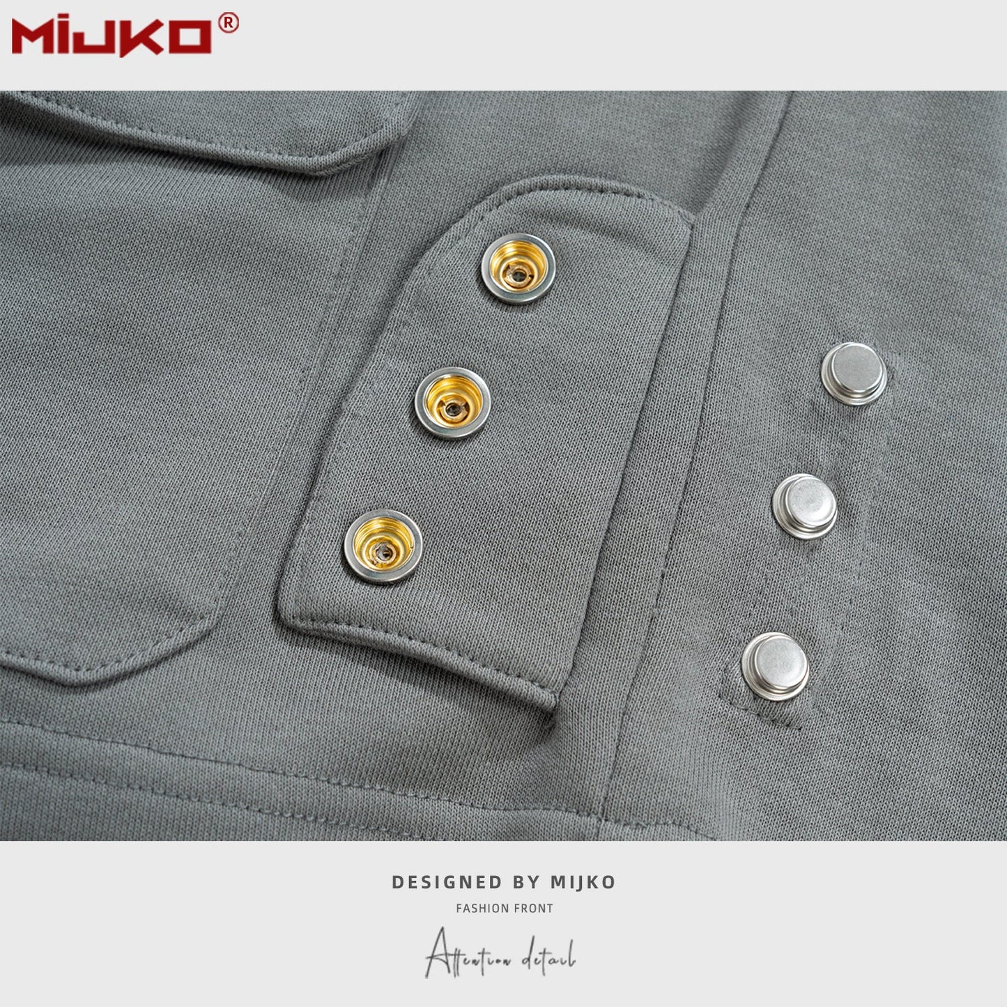 MIJKO Mens Shorts Zip-breasted Casual Unisex Shorts