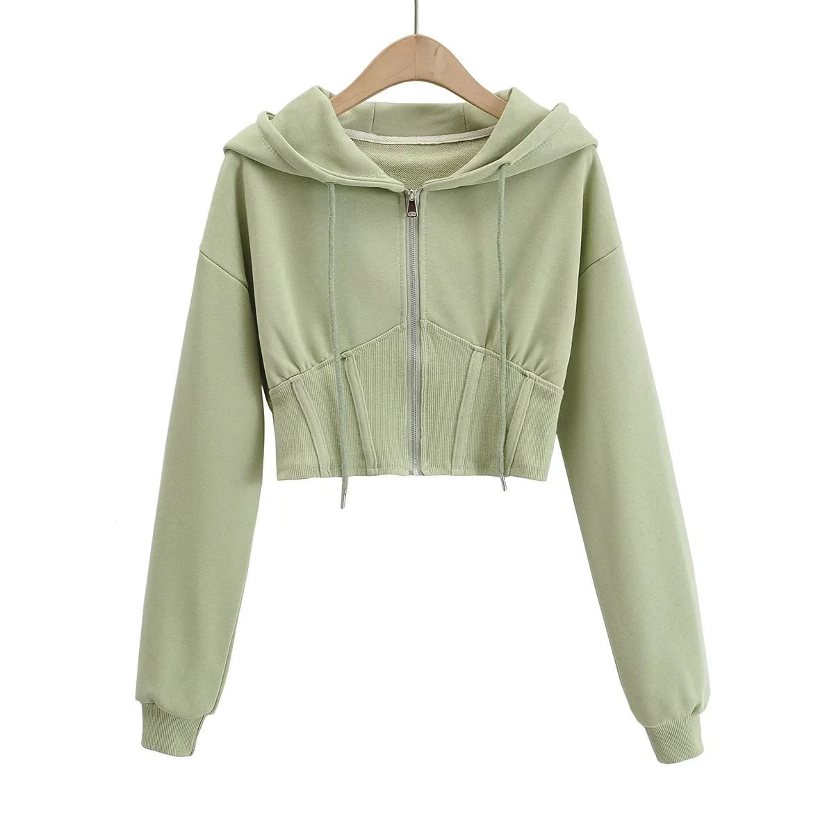 Women Hoodie Casual Cardigan Sports Hooded Zipper Sweatshirt