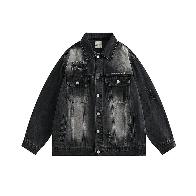 Women Jackets Workwear Vintage Denim Jacket