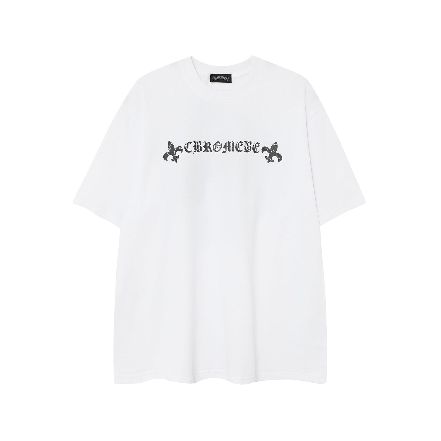 CHH Chrome Heart T Shirts Horseshoe Cross Old Retro Fashion Men's and Women's Short Sleeve T-Shirt