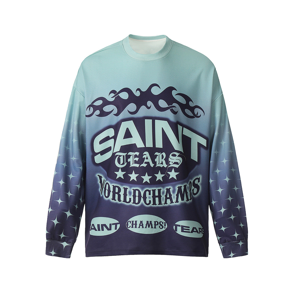 Mens Long Sleeve Shirt Saint Michael Loose Long Sleeve Shirt