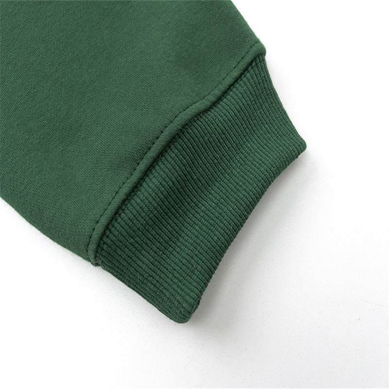 Rhude Hoodie Micro Label Letter Embroidered Fleece Hooded Sweater