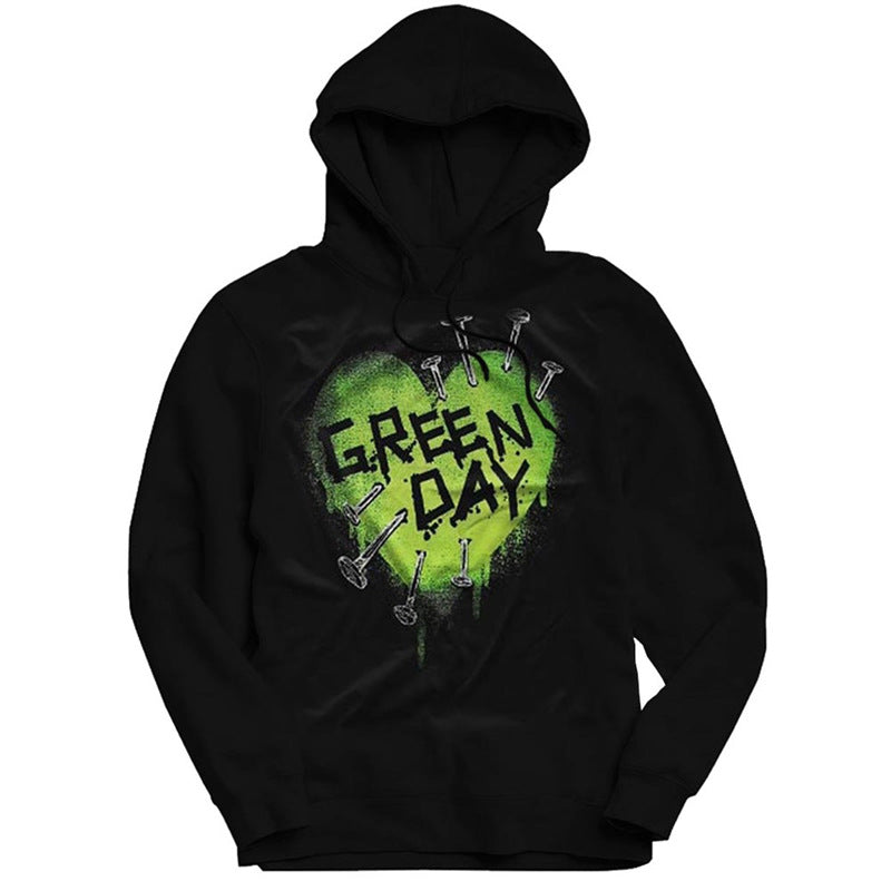 Green Day Hoodie Rock Loose