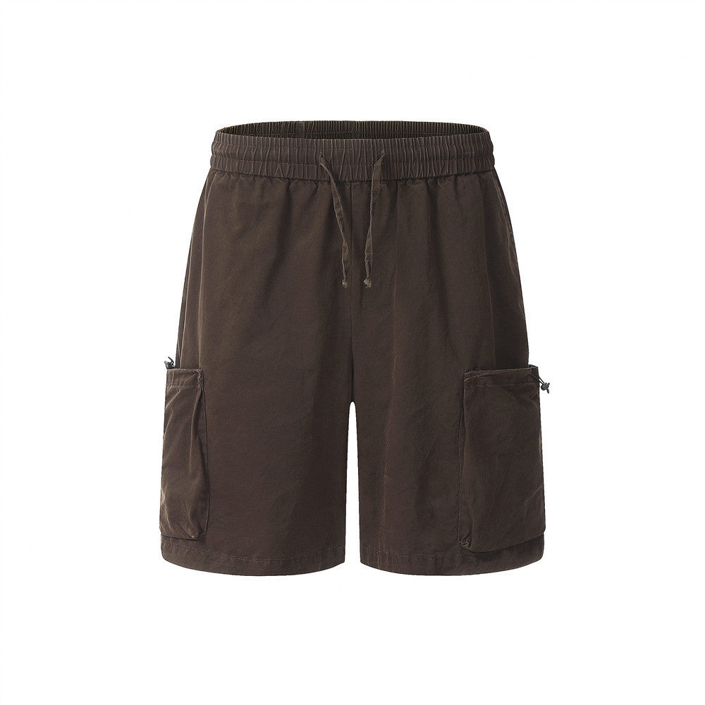 Men Shorts Large Workwear with Pocket Shorts Loose Breathable