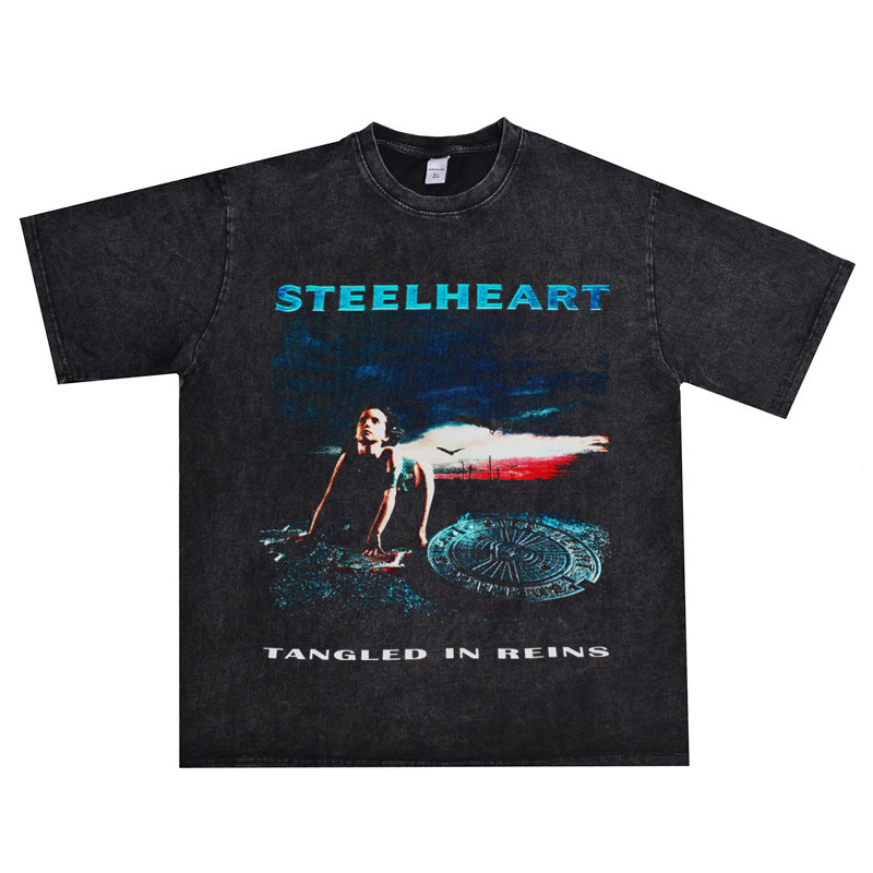 Rock Star T Shirt Stone Temple Pilots Band Washed Distressed T-shirt