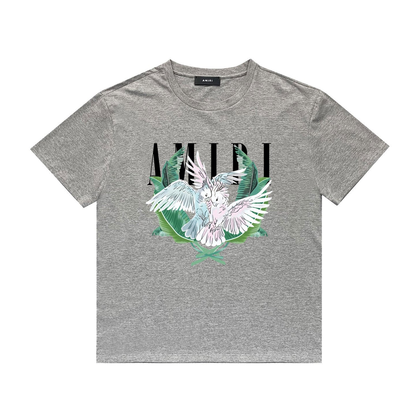 Amiri T Shirt Printed Casual Hip Hop round Neck Short Sleeve T-shirt