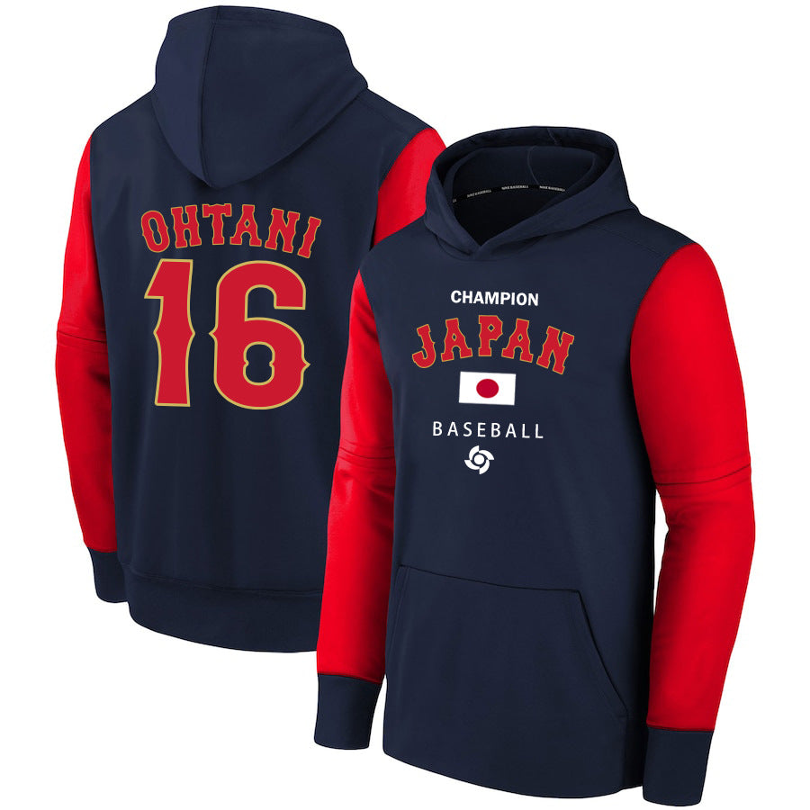 MLB Hoodie WBC Japan Shohei Otani 1 sweater baseball jersey hoodie (Part 2)