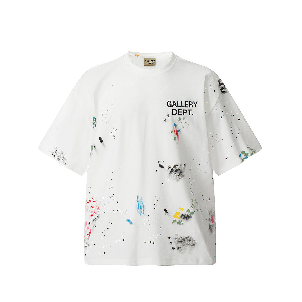 Unisex T-Shirts GALLERY DEPT Hand Painted Ink Splashing Graffiti Loose Tee