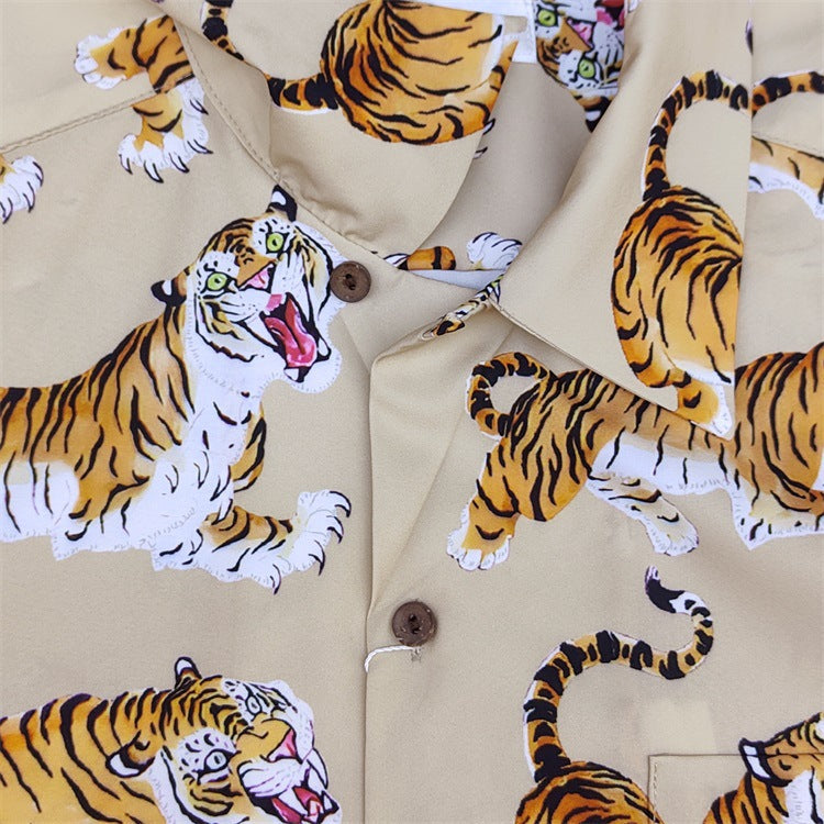 GUILTYPARTIES TIGER Shirts 24ss TIM LEHI Short Sleeve Shirt