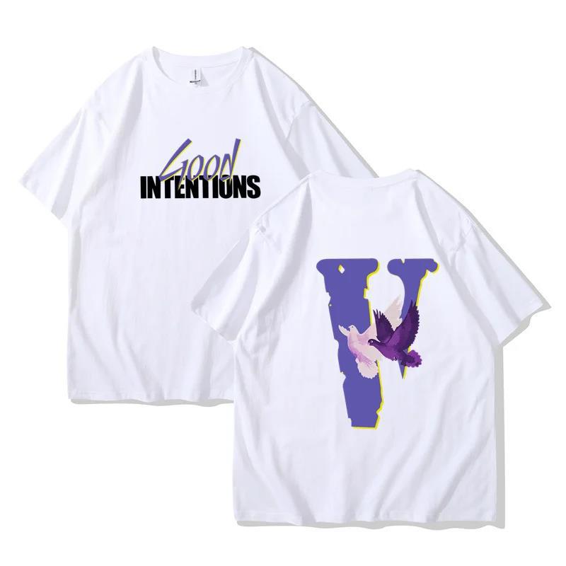 Summer Retro Cotton Vlone Brand Printed Quality Women