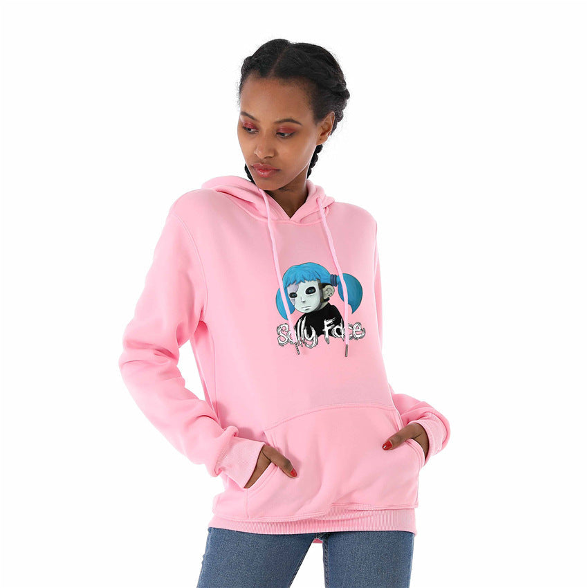 Sally Face Hoodie Sally Face Game Character Printing plus Velvet for Women