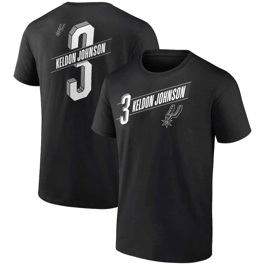 NBA T-Shirts Outdoor Sports T-Shirt Men's NBA Spurs Basketball Jacket Short Sleeve
