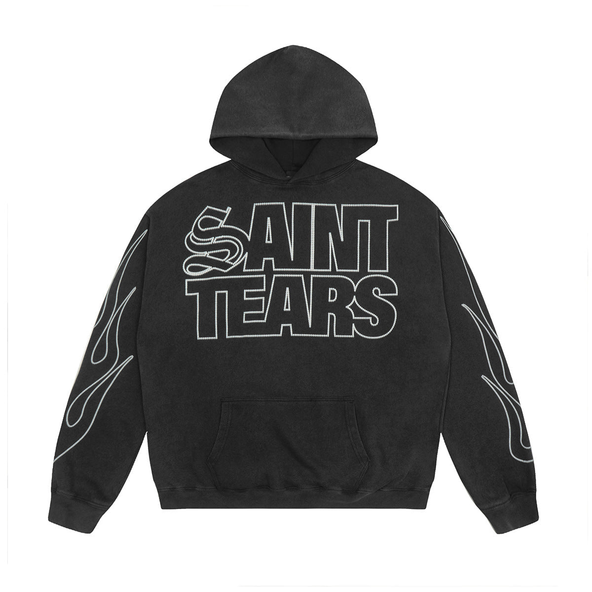 Unisex Hoodies Saint Michael Old Loose Hoodie