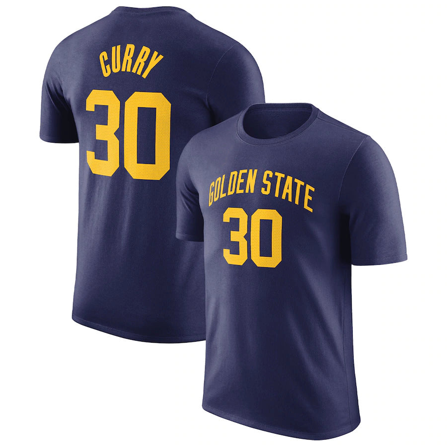 NBA T-Shirts NBAT Shirt Warriors Curry Thomson Green Basketball Jacket Short Sleeve