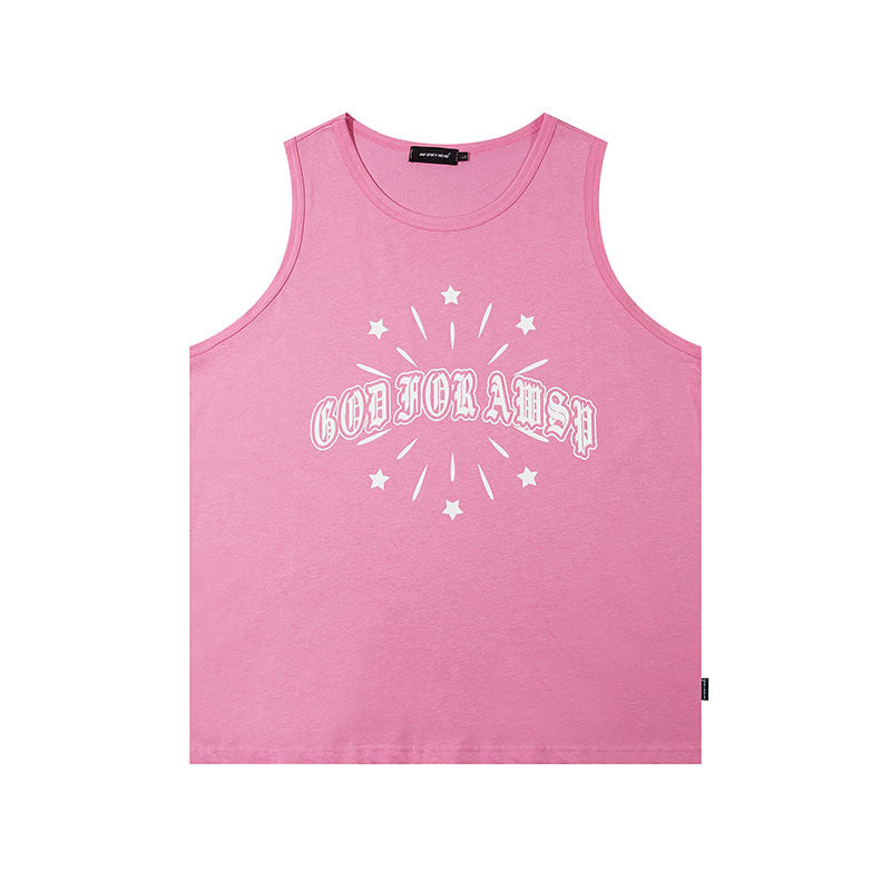 Women Vest Retro Sleeveless T-shirt Vest