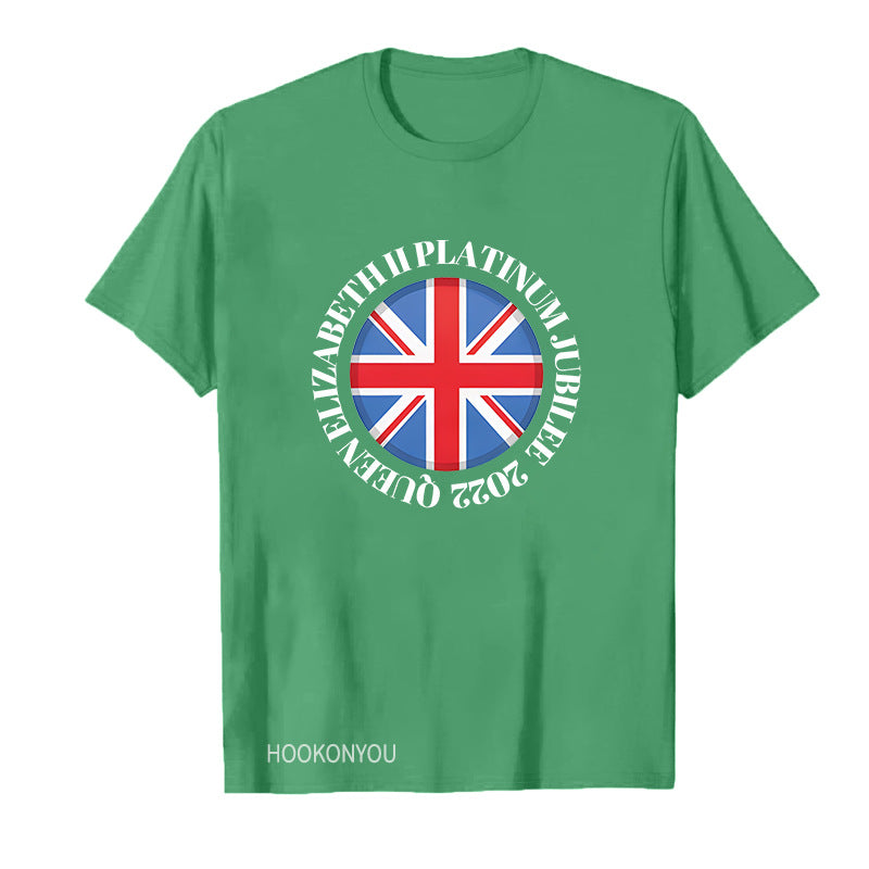 Inspired by Queen's Platinum Jubilee 2022 Elizabeth 70 Years T-Shirt Graphic Print Crew Neck