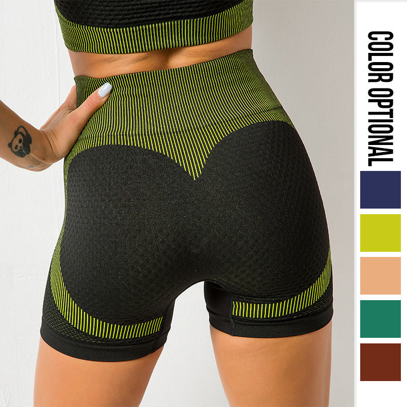 Women Yoga Sports Shorts Quick-Drying Stretch Hip Lift Yoga Pants Women's Tight Sports Running Workout Shorts