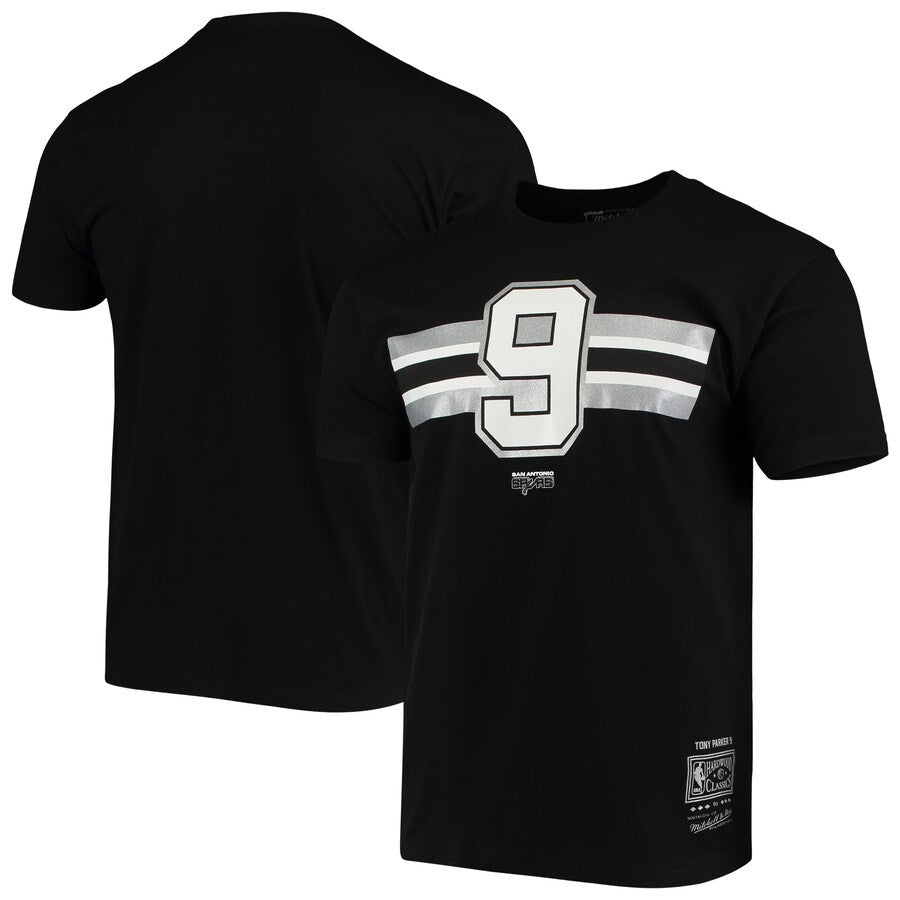 NBA T-Shirts Outdoor Sports T-Shirt Men's NBA Spurs Basketball Jacket Short Sleeve