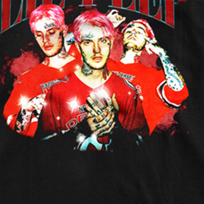 Rock Star T Shirt Lil Peep Character Street Printing T-shirt Short Sleeve Loose Men