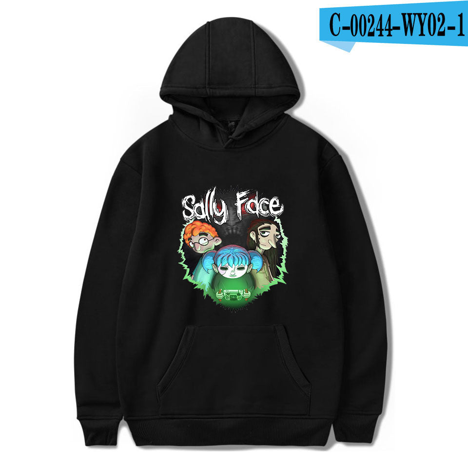 Sally Face Hoodie Game Character Printing Fashion Personality