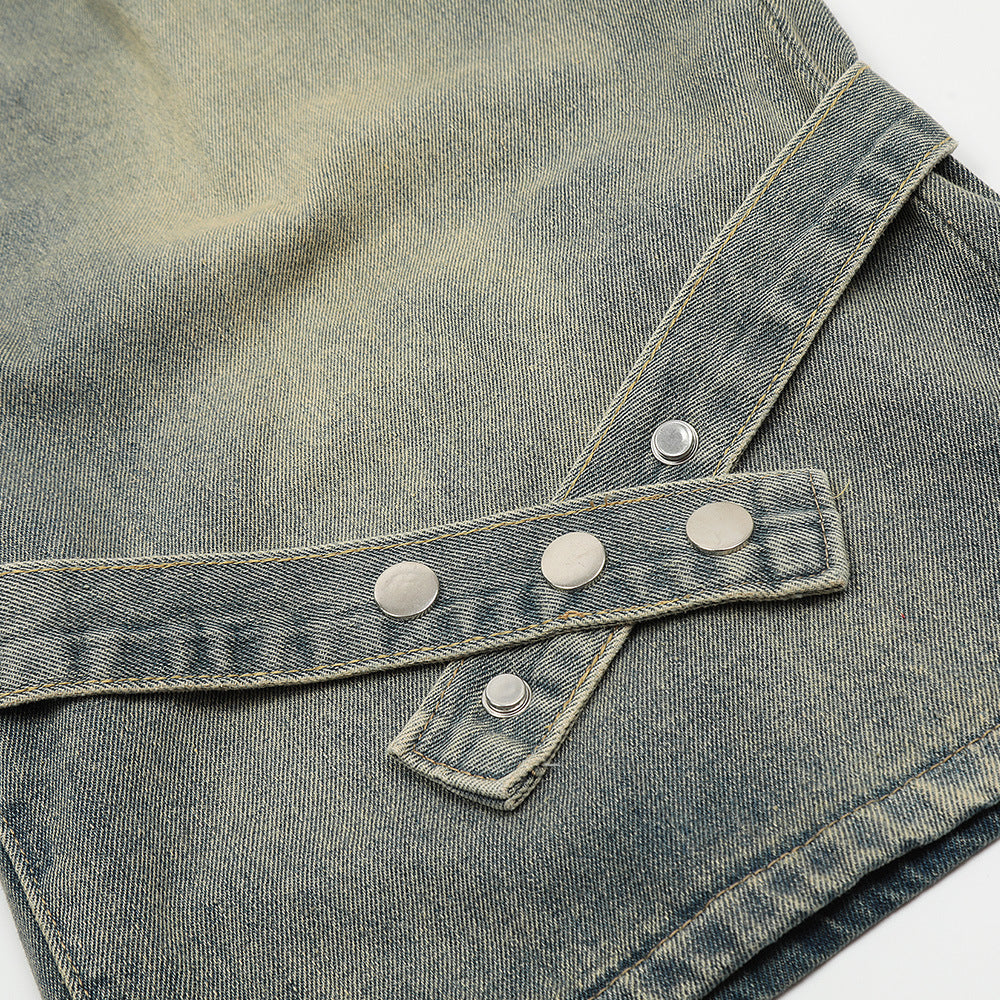 Men Shorts distressed denim shorts loose summer