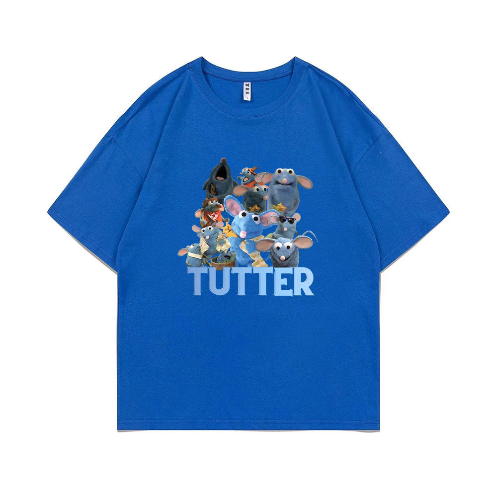 Tutter Rat Meme T-shirt Funny Mouse Print T Shirts